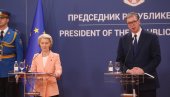 У ЦРНУ ГОРУ ИДЕМ НА ПОЗИВ УРСУЛЕ ФОН ДЕР ЛАЈЕН ДА РАЗГОВАРАМ СА ЊИМА Вучић: Имали су за 50 одсто вишу плату,  данас немају вишу плату