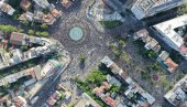TO JE TIH 25 HILJADA! Snimak iz drona pokazao koliko je blokadera na Slaviji
