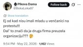 IZGLEDA DA BLOKADERI IMAJU NOVOG SPONZORA: Mreže gore zbog poruke o mladi u venčanici