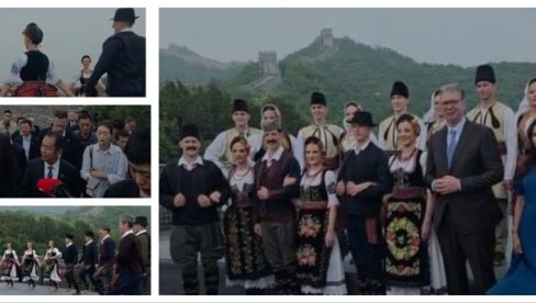 SRPSKO KOLO, ČELIČNO PRIJATELJSTVO, ISTORIJSKI TRENUCI: Veličanstveni snimci Vučićeve posete Kineskom zidu (VIDEO)