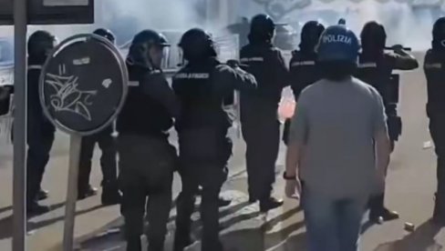 HAOS PRED GRADSKI DERBI! Policija morala da interveniše, ima povređenih! (VIDEO)