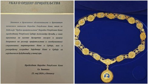 U ZNAK PRIZNANJA ZA DUGOROČNE ZASLUGE: Ovo su orden i ukaz kojim je odlikovan predesdnik Vučić (FOTO)