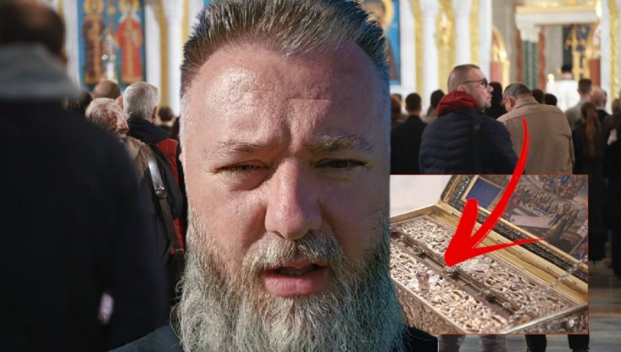 NE TROŠITE VREME U REDU ZA POJAS BOGORODICE Otac Predrag upozorio sve koji čekaju ispred Hrama: Prekrstite se, celivate i kažite amin