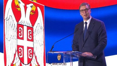 СВЕЧАНОСТ У ПАЛАТИ СРБИЈА: Председник Вучић присуствује свечаној академији поводом Дана МУП и Дана полиције