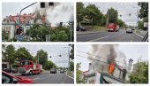 GORI AMBASADA PAKISTANA U BEOGRADU: Veliki broj vatrogasnih vozila na licu mesta (FOTO)