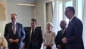 ВАЖНИ САСТАНЦИ: Вучић сам са председницом Европске комисије, председником Европског савета, канцеларом Немачке и председником Француске!
