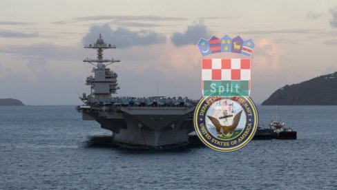 AMERIČKI VOJNI VRH KRIJE PRAVE PODATKE: Nosač aviona goreo preko 30 sati - u jeku rata s Iranom pretrpeo štetu, pomoć tražio u Splitu VIDEO