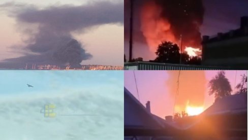 RUSIJA POD UDAROM, ŠIRE SE SNIMCI: Eksplozije i dim kod Sankt Peterburga, dronovi prete Moskvi, alarmantno stanje (FOTO/VIDEO)