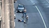 PRIPADNICI SAJ VAN DUŽNOSTI SPREČILI KRVAV PIR U CENTRU BEOGRADA: Mladić (25) ubadan nožem, oni munjevito reagovali (FOTO)