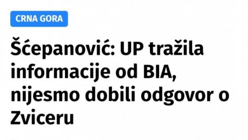 UHVAĆENI U LAŽI: Crnogorski mediji i službe ponovo u funkciji hibridnog ratovanja protiv Srbije (FOTO)