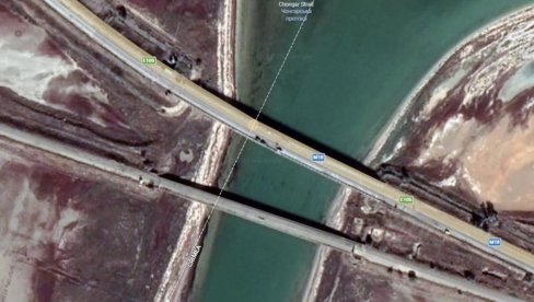 UKRAJINCI DRONOVIMA UDARILI NA MOST NA KRIMU: Saobraćaj je obustavljen