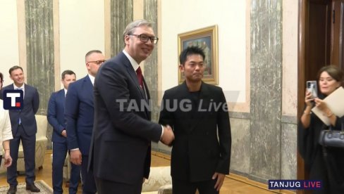 VUČIĆ SA LIN DANOM: Ponosan sam što Srbija može da ugosti najvećeg šampiona svih vremena i što će biti promoter Ekspa (VIDEO)