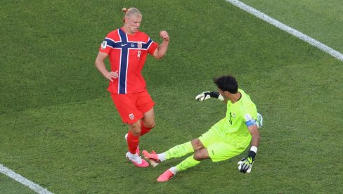 PRENOS, IRAK - NORVEŠKA: Au, šta radi Haland, ovo je neverovatno