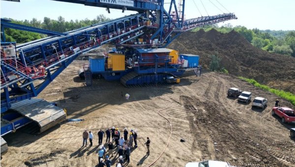 Novi odlagač na kopu „Radljevo“: Dugačak 125 m, težak 1550 tona