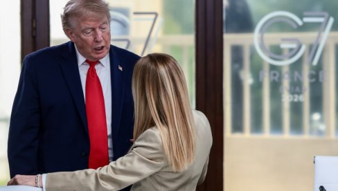МАКРОН И САНЧЕЗ БРАНЕ МЕЛОНИЈЕВУ: Букти рат између Ђорђе и Трампа - Европа устала због понижавања премијерке Италије