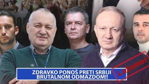 Zravko Ponoš preti Srbiji brutalnom odmazdom!! (VIDEO)