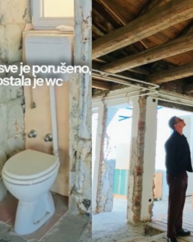 SVE JE SRUŠENO! Od glumčevog stana na Vračaru ostala samo WC šolja (VIDEO)