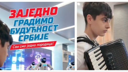 VIDIMO SE 27. NA PLATOU ISPRED SKUPŠTINE Vuk (13) koji svira Moravac, a roboti igraju, pozvao građane na skup (VIDEO)