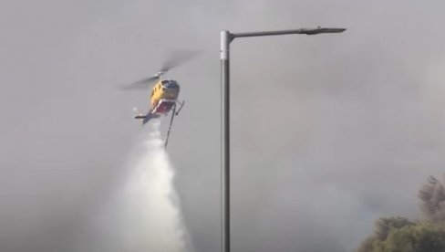 ВАТРА ГУТА СВЕ ПРЕД СОБОМ ВЕЋ 16 САТИ: Бројни ватрогасци на терену, саобраћај обустављен
