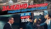 KADA SMO SLOŽNI, POSTIŽEMO VIŠE: Vučić pozvao građane na skup Srbija, jedna porodica - Vidimo se (FOTO)