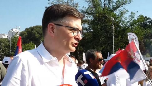 JOVANOV ZA NOVOSTI: Važno je da cela Srbija vidi koliko se ljudi danas okupilo (VIDEO)
