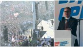 UJEDINJENA SRBIJA Vučić poslao snažne poruke narodu na velikom skupu u Beogradu: Do konačne pobede (VIDEO)