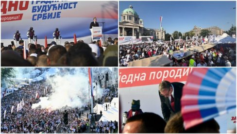 ЗАВРШЕН ПРОГРАМ СКУПА СРБИЈА ЈЕДНА ПОРОДИЦА: Председник се обратио грађанима; Скуп посетило преко 200.000 људи (ФОТО/ВИДЕО)