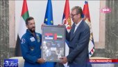 VUČIĆ S MINISTROM OMLADINE UAE: Srdačan susret u Predsedništvu s prvim arapskim astronautom