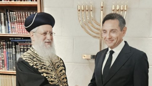 VULIN SA SEFARDSKIM VRHOVNIM RABINOM IZRAELA: Razgovor o istorijskim vezama srpskog i jevrejskog naroda