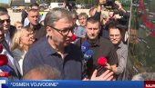 OSMEH KOJI OSIGURAVA BUDUĆNOST: Vučić obilazi radove na izgradnji deonice Bački Breg - Srpska Crnja (FOTO)