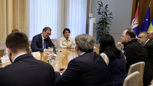 VUČIĆ SA STEFANČUKOM: Sastanak sa predsednikom Vrhovne rade Ukrajine
