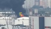 UDAR NA RUSKU ŽILU KUCAVICU, CRNI DIM NAD MOSKVOM: Brutalno pogođena rafinerija u prestonici (VIDEO)