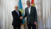 ДАО ЗНАЧАЈАН ДОПРИНОС УНАПРЕЂЕЊУ ОДНОСА НАШИХ ЗЕМАЉА: Вучић примио у опроштајну посету амбасадора Казахстана