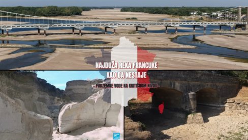 КРИТИЧНО: Најдужа река Француске као да нестаје - суше празне реке, подземне воде на минимуму (ВИДЕО)