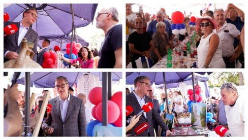 VUČIĆ U LAPOVU: Blokaderi bi nas vratili u vreme kada nije bilo fabrika (FOTO/VIDEO)