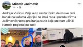 ЈЕЗИВЕ КЛЕТВЕ УПУЋЕНЕ АНДРЕЈУ ВУЧИЋУ Јаћимовић: Црни барјак да ти се вије на кући - уследиле још горе поруке