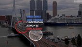 (УЗНЕМИРУЈУЋ СНИМАК) Судар 2 трамваја нас мосту - минимум 15 повређених, један критично! Један јурио, други стајао - Ротердам то не памти