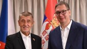 ВУЧИЋ СА БАБИШЕМ: Почео састанак у Палати Србија