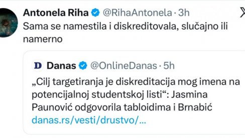 NI BLOKADERI NISU NASELI NA PROPAGANDU JASMINE PAUNOVIĆ: Pokušaj pranja ih još više uprljao
