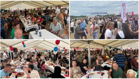VUČIĆ SA NARODOM U BANOVOM POLJU KOD BOGATIĆA: Okupio se veliki broj građana, vijore se srpske trobojke (FOTO/VIDEO)