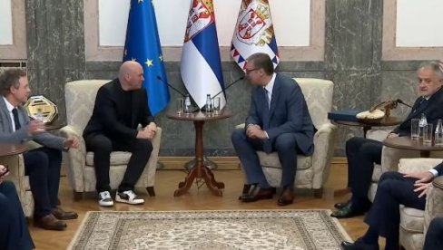 VUČIĆ SA DELEGACIJOM UFC: Karte prodate za 22 minuta - nisam znao da je UFC toliko popularan u ovoj zemlji (VIDEO)