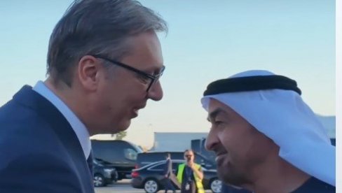 VELIKI GOST U BEOGRADU Vučić dočekao šeika Mohameda bin Zajeda: Srbija i UAE imaju prijateljstvo koje postaje sve snažnije! (VIDEO)
