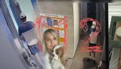 SNIMAK IZ ZGRADE: Ubio rusku misicu, raskomadao je i strpao u torbu - sa psom iznosio deo po deo tela (VIDEO)