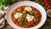 ORZO SA ĆUFTICAMA, SPANAĆEM I BURATOM: Mediteranski užitak iz jednog tiganja