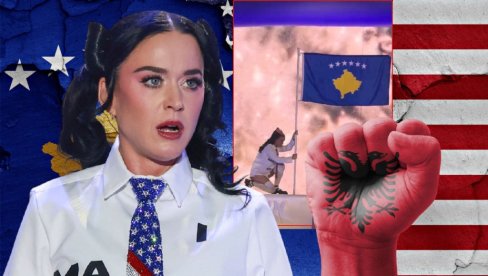 SKANDAL! Bizaran nastup u Prištini: Pevačica Kejti Peri iznela zastavu tzv. Kosova - Albanci besni, rasprava na mrežama