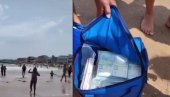 Na plaži isplivala torba sa 700.000€ - ljudi se grabili da uzmu što više (video)