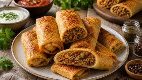 ХРСКАВЕ РОЛНИЦЕ СА МЕСОМ: Мали залогаји великог ужитка