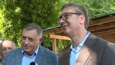 SRBIJA ZA VREME VUČIĆA NAJVIŠE ČINI ZA SRPSKU Dodik: Do tada smo imali samo bratske zagrljaje i poljupce ponekad