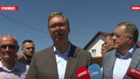 VUČIĆ U POSETI NOVOM SELU: Hvala što čuvate srpsko ime i prezime