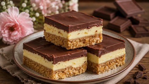 NANAIMO KOCKE: Kremasti kolač bez pečenja